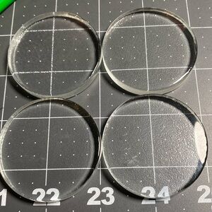 Finding: 2” Round Glass Blank (4)